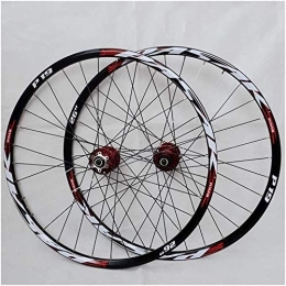 CAISYE Mountain Bike Wheel Super Light Carbon Wheels 27.5In MTB Bike Wheelset, Double Wall Rim Mountain Cycling Hub Hybrid / Mountain Quick Release 27.5 Hole 8 / 9 / 10 / 11 Speed, for Mountain Bicycle, Red