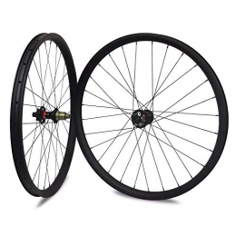 Sywtz Mountain Bike Wheel Sywtz 27.5er MTB Carbon Wheelset Hookless / Asymmetric Tubeless For DH / AM / XC / Enduro Mountain Bike 650B Wheelset 24 / 27 / 30 / 35 / 40mm Width (Width-24mm, Depth-24mm, XC Powerway M42)