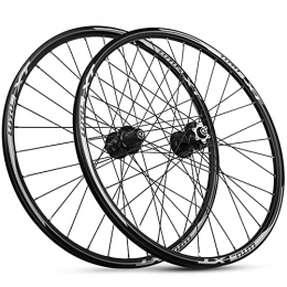 TANGIST Mountain Bike Wheel TANGIST 26 27.5 29 Inch Mountain Bike Wheelset Aluminum Alloy Rim Disc Brake Quick Release 32H fit 8 9 10 11 Speed Cassette Bicycle Wheelset MTB Wheelset (Size : 27.5in)