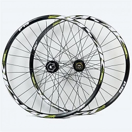 TANGIST Spares TANGIST 26 Inch 27.5" 29 Er MTB Bike Wheelset Aluminum Alloy Disc Brake Mountain Cycling Wheels Thru Axle for 7 / 8 / 9 / 10 / 11 Speed (Color : G, Size : 26IN)