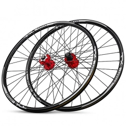 TANGIST Mountain Bike Wheel TANGIST Bike Wheelset 26 / 27.5 / 29 Inch Mountain Cycling Wheels Disc Brake Quick Release 32H fit 8 9 10 11 Speed Cassette Bicycle Wheelset with Rivets (Size : 26in)