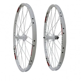 TANGIST Spares TANGIST Mountain Bike Wheelset 26" Disc Brake Bike Wheels Aluminum Alloy Quick Release Axles Bicycle Accessory for 7 / 8 / 9 / 10 Speed 26 Inch Mountain Bike Wheel (Color : White)