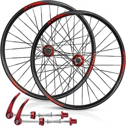 TANGIST Mountain Bike Wheel TANGIST MTB Bicycle Wheelset Bicycle Wheel Front & Rear Set 26" 27.5" 29" Double Layer Alloy Rim Sealed Bearing QR​7-11 Speed Cassette Hub Disc Brake (Size : 27.5IN-A)