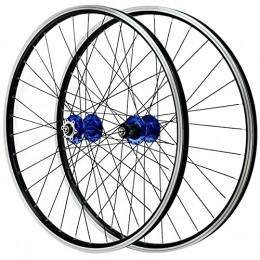 TANGIST Mountain Bike Wheel TANGIST MTB Wheelset Racing 26 / 27.5 / 29 inch Quick Release V / Disc Brake Hybrid / Mountain Cycling Rim Wheels for 7 8 9 10 11 Speed (Color : Blue, Size : 26IN)