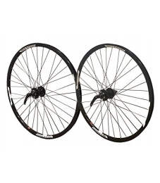 Trinity B2B Spares Trinity B2B 26" PAIR Mach Neuro 6 Bolt Disc MTB Bike Front Rear Cassette Hub Wheels All Black Bike part