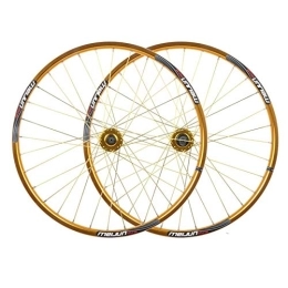 TYXTYX Mountain Bike Wheel TYXTYX 26 Inch Mountain Bike Wheelset Disc Brake Front Rear Wheel Set 32 Hole Bicycle Wheels Double Wall MTB Rim Quick Release 7 8 9 10 Speed