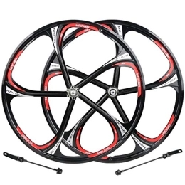 TYXTYX Mountain Bike Wheel TYXTYX 26 Mountain Bike Wheelset, 26 Inch Bicycle Wheel, Double Wall Alloy Rim Quick Release Disc Brake Wheel Set for 7 / 8 / 9 / 10 / 11 Speed Freewheel