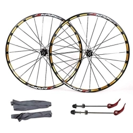 TYXTYX Mountain Bike Wheel TYXTYX Bicycle Front Rear Wheels for 26" 27.5" Mountain Bike, MTB Bike Wheel Set 7 Bearing 24H Alloy Drum Disc Brake 7 8 9 10 11 Speed