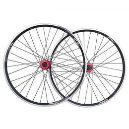 TYXTYX Mountain Bike Wheel TYXTYX Bicycle Wheels 26" MTB Double Wall Wheelset Quick Release V Disc Brake Rim - Black