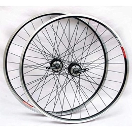 TYXTYX Mountain Bike Wheel TYXTYX Bicycle Wheelset 26" for Mountain Bike MTB Double Wall Alloy Rim Disc / V Brake 8-10 Speed Aluminum Alloy Card Hub QR 24H