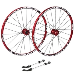 TYXTYX Mountain Bike Wheel TYXTYX Cycling Wheels 26, Bicycle Double Wall MTB Rim Quick Release V-Brake Hybrid / Hole Disc 7 8 9 10 Speed 135mm