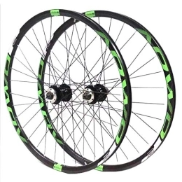 TYXTYX Spares TYXTYX Mountain Bike Wheelset 26 / 27.5 / 29 Inches CNC Double Walled Alloy Rim MTB Set 32H Disc Brake QR 8-10 Speed Cassette Hubs Ball Bearing (Color : B, Size : 26in)