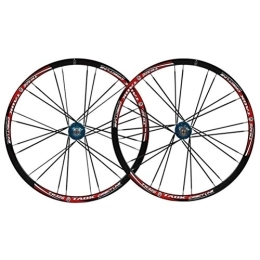 TYXTYX Mountain Bike Wheel TYXTYX Mountain Bike Wheelset 26 MTB Double Walled Alloy Rim Disc Brake Bicycle Wheels 24H QR 8-10 Speed Sealed Bearing Cassette Hubs (Color : A)