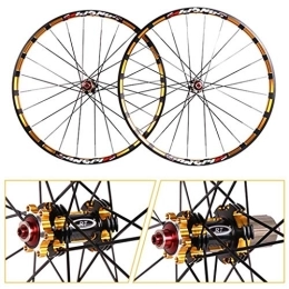 TYXTYX Mountain Bike Wheel TYXTYX MTB Bicycle Wheelset 26" / 27.5" Mountain Bike Wheels Milling Trilateral Double Wall Alloy Rim Carbon Hub Disc Brake QR 7-11Speed