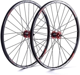 TYXTYX Mountain Bike Wheel TYXTYX MTB Bicycle Wheelset, 26 / 27.5" Ultralight Double Walled Alloy Rim 24H Cycling Wheel Mountain Bike Wheels V-Brake Disc Rim Brake Fast Release for 7 / 8 / 9 / 10 / 11 Speed Sealed Bearings