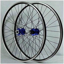 TYXTYX Mountain Bike Wheel TYXTYX MTB Wheelset 26Inch Bicycle Cycling Rim Mountain Bike Wheel 32H Disc / Rim Brake 7-11Speed QR Cassette Hubs Sealed Bearing 6 Pawls, Blue
