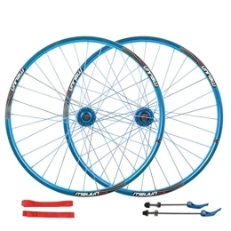 SN Spares Ultralight 26 Inch Bike Wheelset Cycling Wheels Mountain Bike Disc Brake Wheel Set Quick Release Palin Bearing 7 / 8 / 9 / 10 Speed Wheel (Color : Blue)