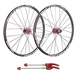 Generic Mountain Bike Wheel Ultralight Double Wall Disc Brake Alloy Rim Quick 26 Inch MTB Bike Wheelset Release 1940g / Pair Wheel (Safflower Drum)