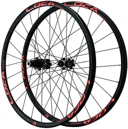 UPPVTE Spares UPPVTE 26" / 27.5" / 29" MTB Bike Wheel Set 24 Holes Disc Brake Mountain Bicycle Wheelset Ultralight Alloy Rim Thru Axle 12 Speed Wheel (Color : Red, Size : 29inch)