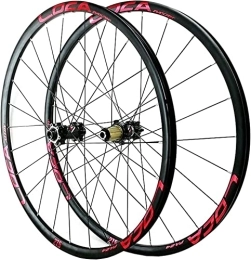 UPPVTE Mountain Bike Wheel UPPVTE 26 / 27.5 / 29in MTB Bicycle Wheelset, Barrel Shaft Bike Wheel Disc Brake 24H Ultralight Aluminum Alloy Rim Sealed Bearing 8-12 Speed Wheel (Color : Red-2, Size : 29inch)