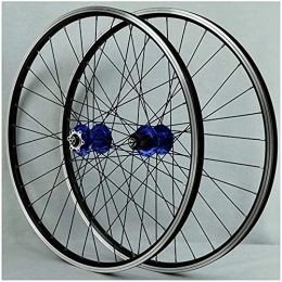 UPPVTE Spares UPPVTE 26 inch bicycle wheels rear V-brakes, hollow rim MTB Disc Brake Rapid Release 32 Holes 7 8 9 10 Speed ​​Disc Wheel