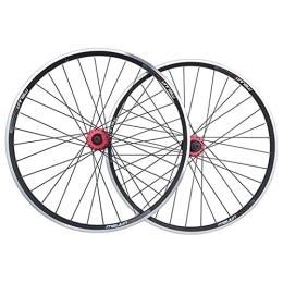 UPPVTE Mountain Bike Wheel UPPVTE 26" MTB Cycling Wheels, Alloy Rim Front Rear Bike Wheelset V / disc Brake 32 Hole 7-11 Speed Quick Release Quick Release Axles Wheel