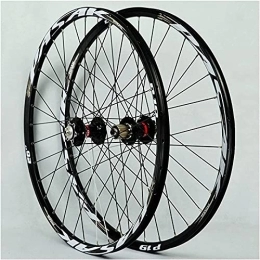 UPPVTE Mountain Bike Wheel UPPVTE Aluminum Alloy MTB Front Rear Wheel Double Wall Cassette Quick Release Disc Brake 7 / 8 / 9 / 10 / 11Speed 32H Quick Release Axles Wheel (Size : 29inch)