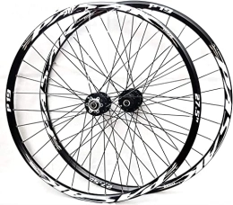 UPPVTE Mountain Bike Wheel UPPVTE Bike Wheelset, 26 / 27.5 / 29inch Mountain Bike Wheel Disc Brake Wheel Set Quick Release Palin Bearing 7 / 8 / 9 / 10 / 11 Speed Wheel (Color : Black, Size : 27.5inch)