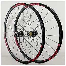 UPPVTE Mountain Bike Wheel UPPVTE Mountain Bike Wheelset 26 / 27.5 / 29In, 24 Holes Disc Brake Bicycle Wheel Alloy Rim MTB 8-12 Speed with Straight Pull Hub Wheel (Size : 27.5inch)