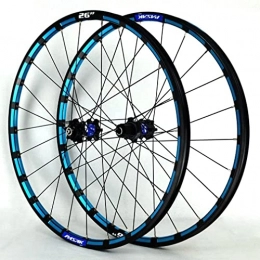 UPVPTK Mountain Bike Wheel UPVPTK 26 / 27.5in MTB Bicycle Wheelset, Sealed Bearing Mountain Bike Double Wall Alloy Rim QR Disc Brake 7-12 Speed Card Hub Sealed Bearing Wheel (Color : Black hub, Size : 27.5inch)