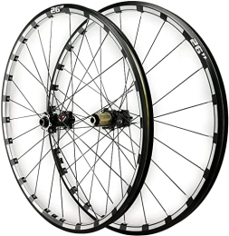 UPVPTK Spares UPVPTK 26 / 27.5in Mtb Front Rear Wheel, Thru axle Mountain Bike Wheel Set 24 Holes Disc Brake Three Sides CNC 7 / 8 / 9 / 10 / 11 / 12 Speed Wheel (Color : Black hub, Size : 26INCH)
