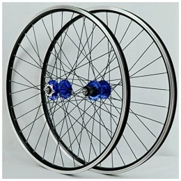 VPPV Mountain Bike Wheel V Brake MTB Bike Wheels 26 / 27.5 / 29 Inch, Double Wall Aluminum Alloy Hybrid / Mountain Rim Wheelset 32 Holes for 7 / 8 / 9 / 10 / 11 Speed (Size : 26 INCH)