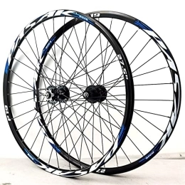 vivianan Spares vivianan 26 / 27.5 / 29 Inch MTB Wheelset, Disc Brake Mountain Bike Wheelset, Aluminum Alloy Rim 32H Quick Release Bicycle Front Rear Wheels, Fit 7-11 Speed Cassette (Size : 27.5inch)