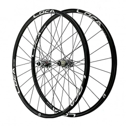 VPPV Spares VPPV 26 Inch 27.5”29er MTB Bike Wheelset, Double Wall Aluminum Alloy Road Bicycle Wheels Sealed Bearing 24 Hole for 7 / 8 / 9 / 10 / 11 Speed (Color : Black, Size : 29 er)