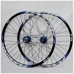 VPPV Mountain Bike Wheel VPPV Aluminum Alloy Mountain Wheels 26 / 27.5 / 29 Inch Double Wall Cycling Rim Disc Brake MTB Wheelet for 7 / 8 / 9 / 10 / 11 Speed Blue (Size : 27.5 INCH)