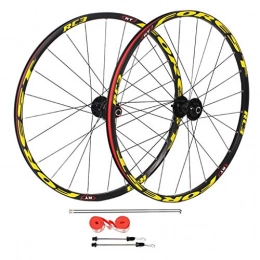 VPPV Mountain Bike Wheel VPPV Bike Wheelset 26 Inch / 27.5 Inch, MTB Bikes Double Wall Aluminum Alloy Disc Brake For 7 / 8 / 9 / 10 / 11 Speed (Size : 26in)