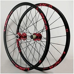 VPPV Spares VPPV Bike Wheelset 26 Inch, Double Wall 27.5" MTB Mountain Racing Cycling Wheels Disc Brake 24 Hole 7 / 8 / 9 / 10 / 11 Wheel (Size : 26inch)