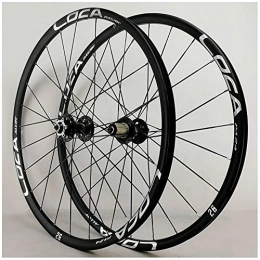 VPPV Spares VPPV Racing Bike Wheelset 26 Inch, Double Wall Aluminum 27.5 In MTB Cycling Wheels Disc Brake 24 Hole 7 / 8 / 9 / 10 / 11wheel (Size : 26inch)