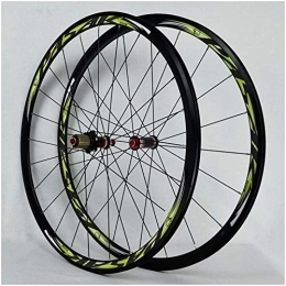 GAOJINXIURZ Mountain Bike Wheel Wheels Rear Wheel Cycling Wheels 700C Front / Rear Wheel, Double-Walled Light-Alloy Rims V Brake 30Mm Bike Wheelset Quick Release 24H 8-11 Speed 840g / 1Paar Rear Wheel Hybrid Mountain Bike ( Color : #5 )