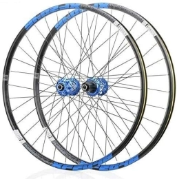 LIUSHENGFUBH Mountain Bike Wheel Wheels Rear Wheel Mountain bike wheels, bike wheelset 26 / 29 / 27.5 inches front rear wheelset double-walled rim quick release disc brake 32 holes 4 Palin 8-11 speed ( Color : Blue , Size : 29in )