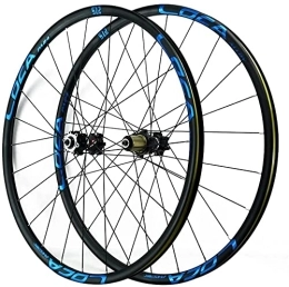 SJHFG Mountain Bike Wheel Wheelset 26 / 27.5 / 29In Bicycle Wheels, Quick Release Ultralight Aluminum Rims MTB Wheelset Disc Brake Front and Back Wheels 8-12 Speed road Wheel (Color : Blue, Size : 26")