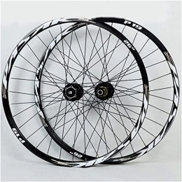 Samnuerly Mountain Bike Wheel Wheelset 26" / 27.5" / 29In Mountain Bike Wheelset, 32H Double Layer Alloy Rim Sealed Bearing Disc Brake Quick Release Bicycle Wheel 7-11 Speed road Wheel