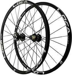 Samnuerly Mountain Bike Wheel Wheelset 26 / 27.5 Inch Bicycle Wheelset, 4 Bearing Quick Release Wheels Flat Bar Six Nail Disc Brake Wheel Mountain Bike 8-11 speed cassette road Wheel