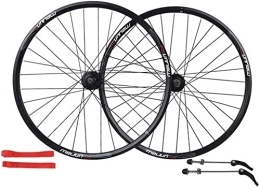 Amdieu Mountain Bike Wheel Wheelset 26 Inch Cycling Wheels, Mountain Bike Disc Brake Wheel Set Quick Release Palin Bearing 7 / 8 / 9 / 10 Speed Aluminum Alloy Wheels road Wheel (Color : Black, Size : 26 Inch)