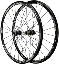 Samnuerly Spares Wheelset 700C Disc Brake Road Bike Wheelset, 15mm Thru Axle Cyclocross Road Mountain Bike Front + Rear Wheel V / C Brake 7 / 8 / 9 / 10 / 11 / 12 Speed road Wheel