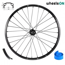 wheelsON Mountain Bike Wheel WheelsON 20" Front Wheel Single Wall 28H Black *5 Years Warranty* (Black)