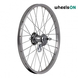 wheelsON Mountain Bike Wheel wheelsON 20" Rear Wheel Velosteel Back Pedal Coaster Brake 28H Silver * 5 Years Warranty*