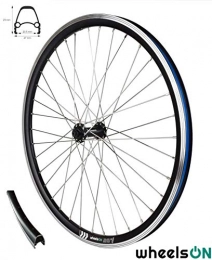 wheelsON Mountain Bike Wheel wheelsON 26 inch Front Wheel E-Bike E-City Shimano Sapim Stainless Steel Spokes QR Black