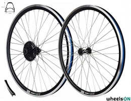 wheelsON Mountain Bike Wheel wheelsON 26 inch QR Front Rear Wheel Set E-Bike +8 Speed Shimano Cassette Sapim Spokes Stainless Steel Electric