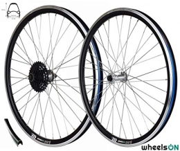 wheelsON Spares wheelsON 26 inch QR Front Rear Wheel Set E-Bike +8 Speed Shimano Cassette Sapim Spokes Stinless Steel Electric